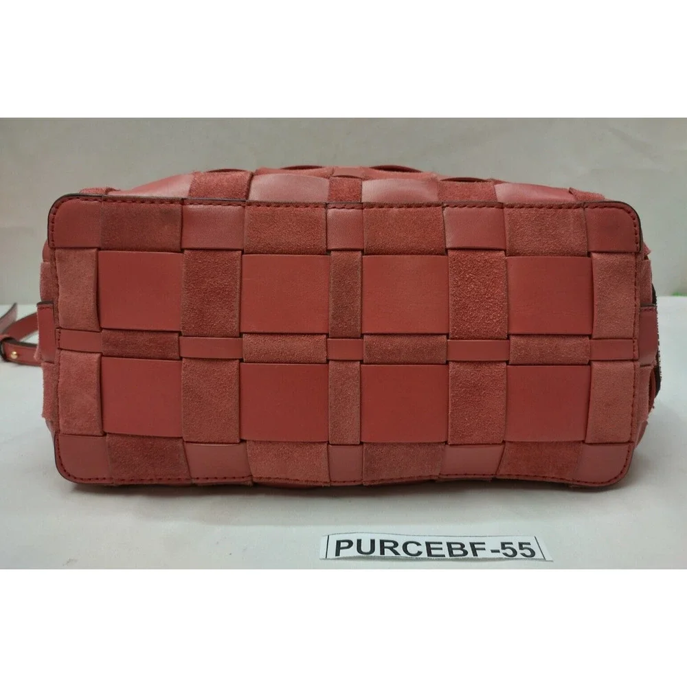 Michael Kors Vivian Cinnamon Red Suede Leather Tassel Hobo Shoulder Bag - $398